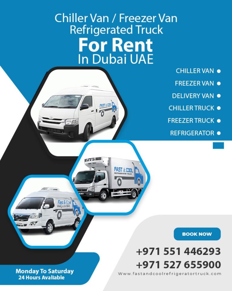 Chiller Van For Rent - Chiller Van Rental In Dubai - 0527 655900 